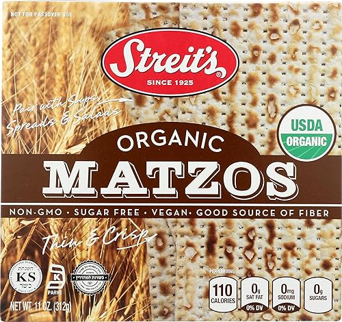 STREITS Matzos orgánicos, 11 onzas