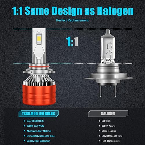 Miniatura 7 de TXBILMOO Kit combinado de bombillas LED 9005HB3 9006HB4 para faros delanteros, 44000 lúmenes, 6500 K, blanco frío, bombillas LED de haz alto 9006