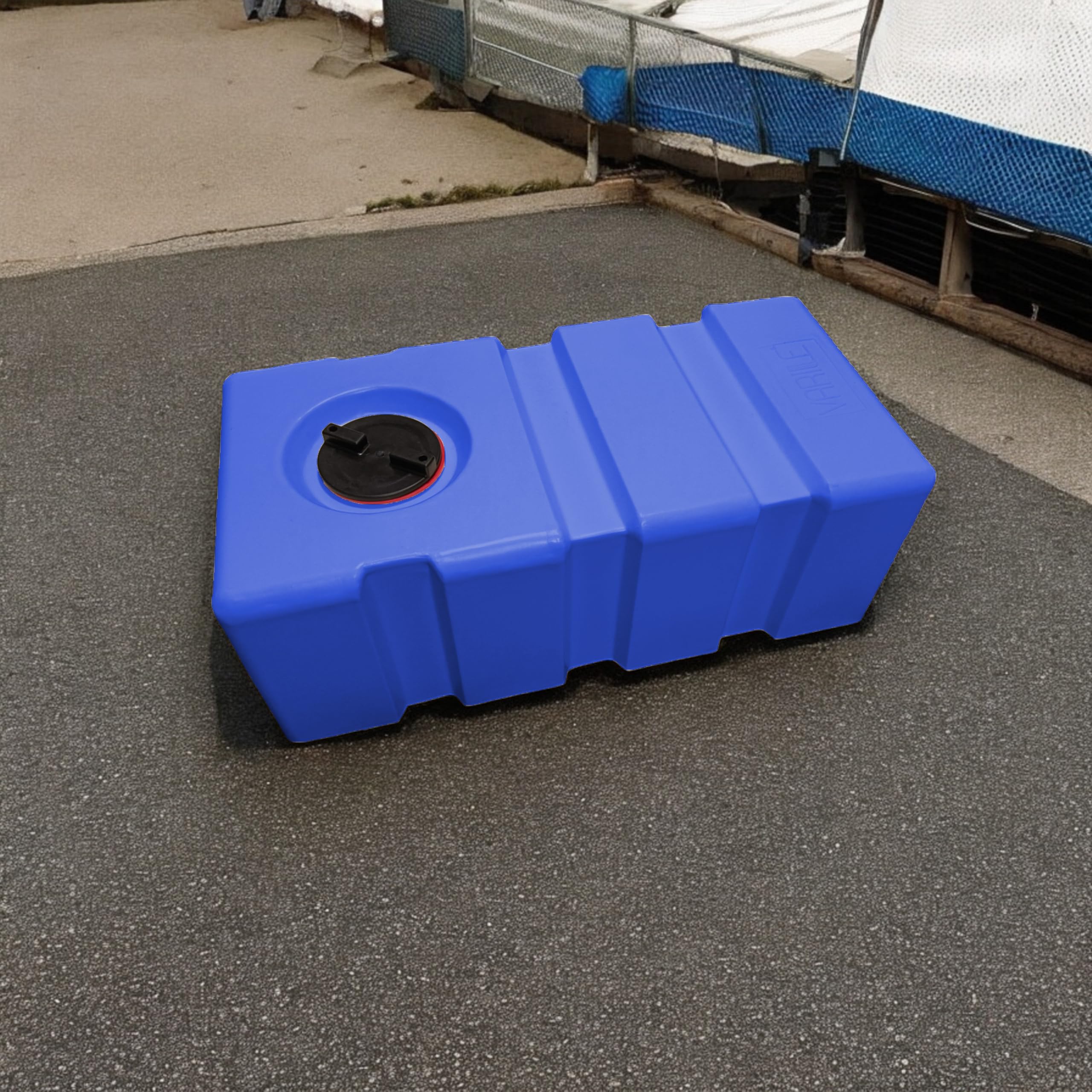 Varile 80L Trinkwassertank Hermetisch | Transportfest | Lebensmittelgeeignet | Für Boot - Camper - Anhänger (Blau)