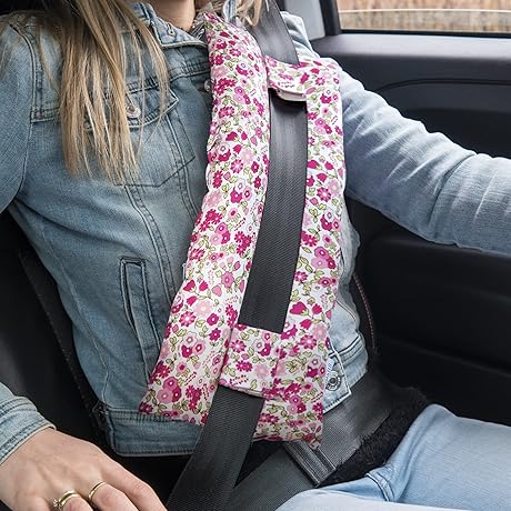 Mastectomy Seat Belt Cover - Post Heart Surgery Seatbelt Pillow for Chemo Patients