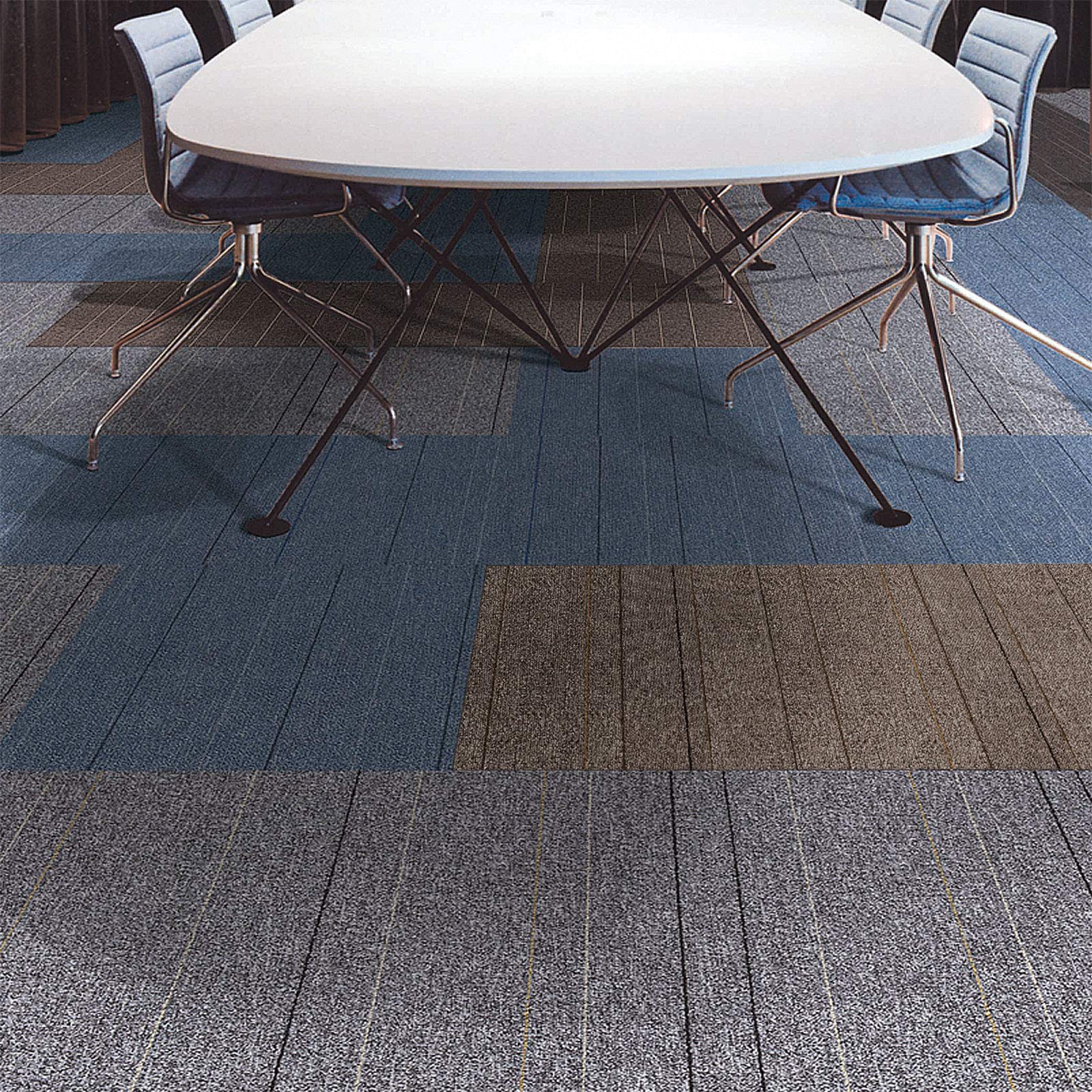 casa pura Dalle Moquette Intérieur - Moquette Épaisse | Carreaux Autoportants 50x50cm | Moquette Bureau, Commerce, Maison | Grise - 24 Pièces, 6m²