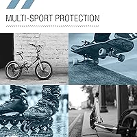 Vista 5 de Casco Multideporte Triple Certificado 80Six - Ideal para Bicicleta, Monopatín, Patineta, Patines en Línea y Patinaje en Línea