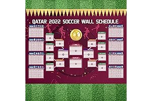 2022 World Cup Schedule Wall Poster: Get Your Game On!