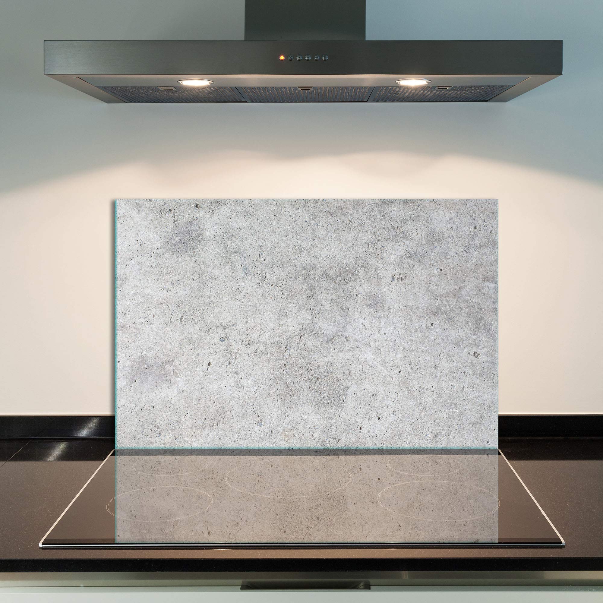 Herdabdeckplatte Ceranfeld 80x52 Abstrakt Grau Kochplatten Glas Induktion Deko