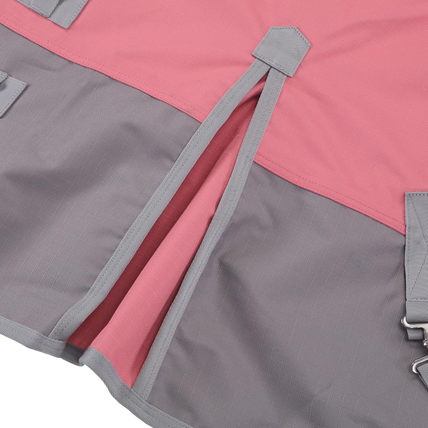 LEAFOREST 1200D Horse Blanket Waterproof Breathable Turnout (no Filling) Standard Neck Horse Sheet Pink Grey 78IN