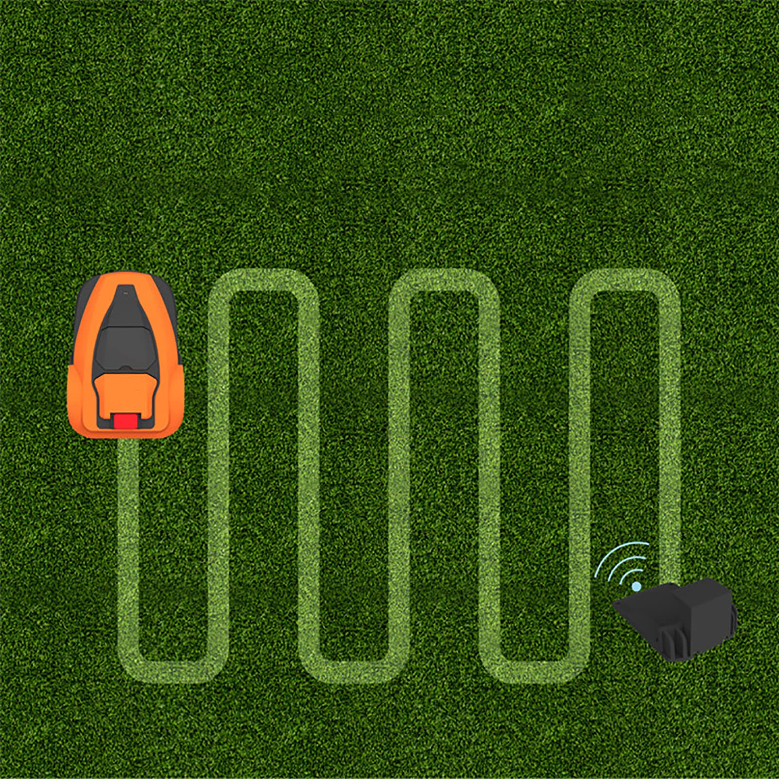 Rasaerba robotizzato Compatto, rasaerba robotizzato, Robot tagliaerba per Prati Fino a 600 m², Controllo WiFi App Taglio Silenzioso, rasaerba robotizzato per Giardino
