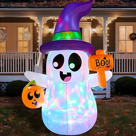 Enchanting 5 FT Halloween Inflatables Ghost for Spooktacular Decor
