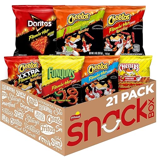 Frito-Lay Flamin' Hot Mix, Variety Pack (Pack of 21) - Flamin Hot Mix - 21 Count (Pack of 1)