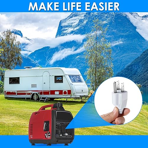 Miniatura 10 de Dreyoo Enchufe de unión a tierra neutro para generador inversor portátil, generador protector de sobretensiones con neutro flotante en RV,