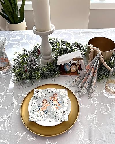 Miniatura 7 de AM Décor - 20 servilletas de papel de 3 capas de 3 capas para cena de Navidad, decoupage decorativo, 13 x 13 pulgadas (desplegada), casa roja en la