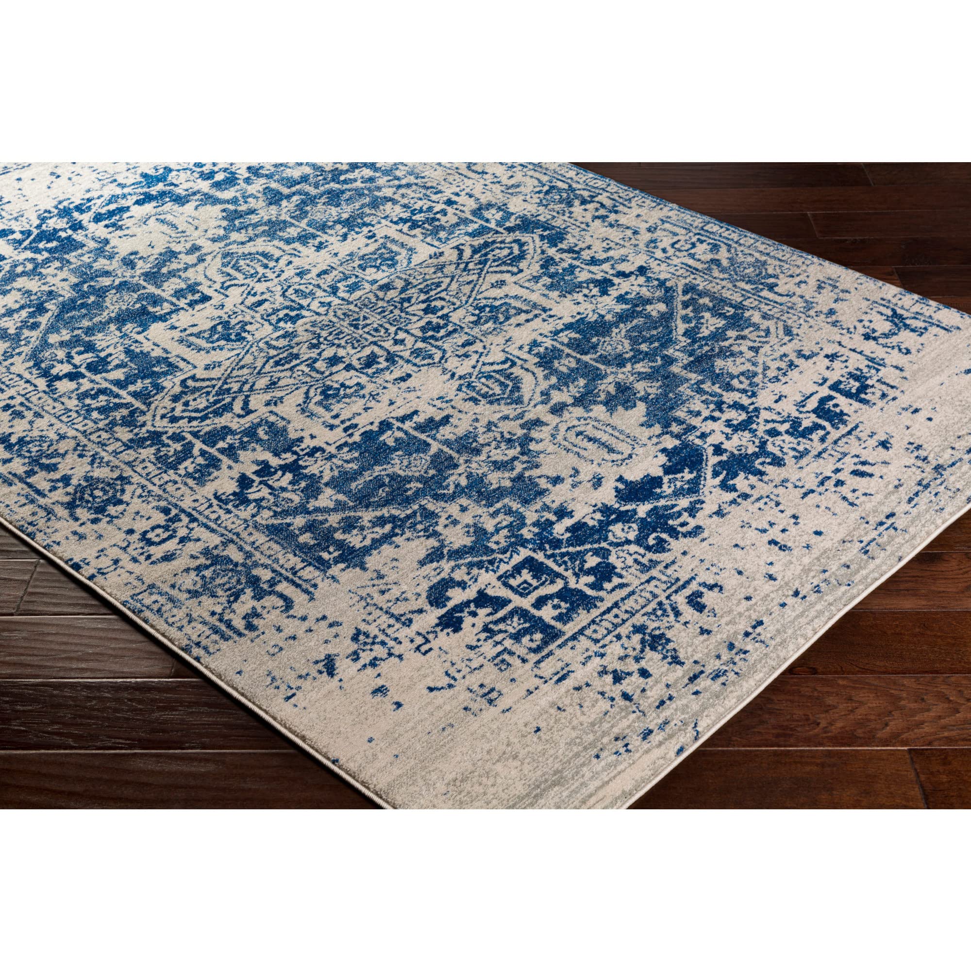 Livabliss Juliette Syracusa Tapis Vintage 160x220 cm – Bleu, Beige, Bohème