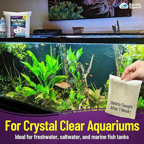 Vista 7 de Aquatic Experts Aquarium Polishing Filter Pad, Water Polishing Pad for Aquarium Filters, Filter Floss for Fish Tank Filters