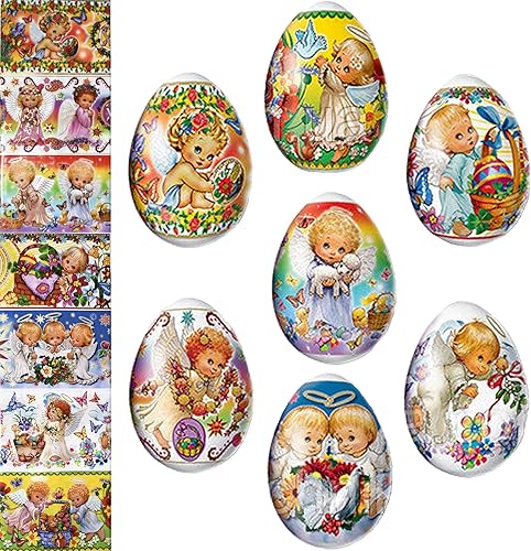 Miniatura 4 de Juego de 3 Lote de 10 + Ángeles + Matryoshka Termoencogible Decoración de Manga de Pascua Huevos de Pascua Pysanka Pysanky
