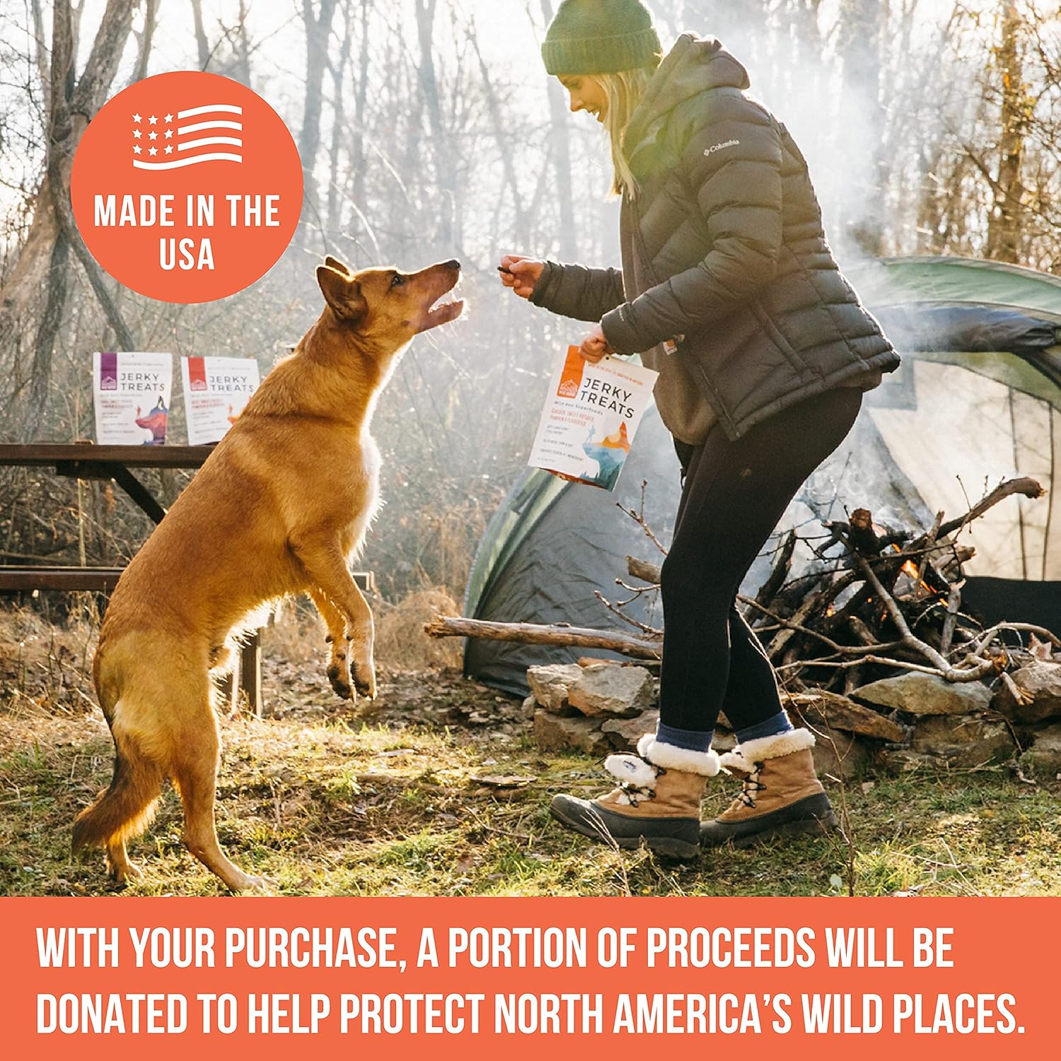 Wild Nature Chicken Jerky for Dogs Sticks | Made in The USA Only | Healthy, All-Natural Chicken Jerky Dog Treats | High Protein, Soft Dog Jerky Treats | Grain Free Superfoods | Perfect Training Treats