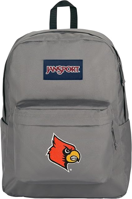 JanSport Graphite Grey Superbreak Plus Backpack with Padded 15'' Laptop Sleeve
