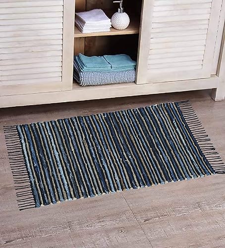 Alfombra redonda de yute de 3 pies, hecha a mano de fibra natural, para un estilo rústico o bohemio, diseño ecológico y sostenible, perfecta para