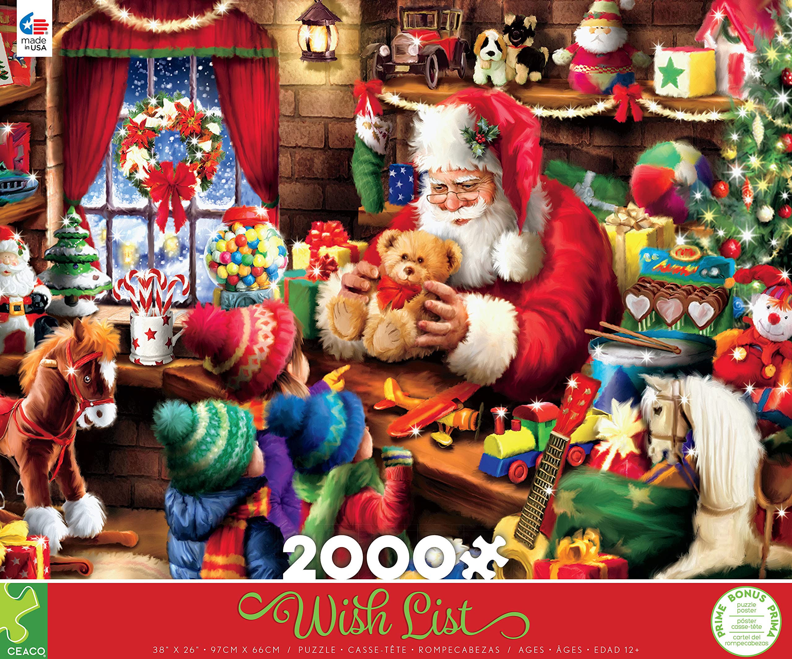 Amazon.com: Ceaco - Thomas Kinkade - Classic Christmas - Santa