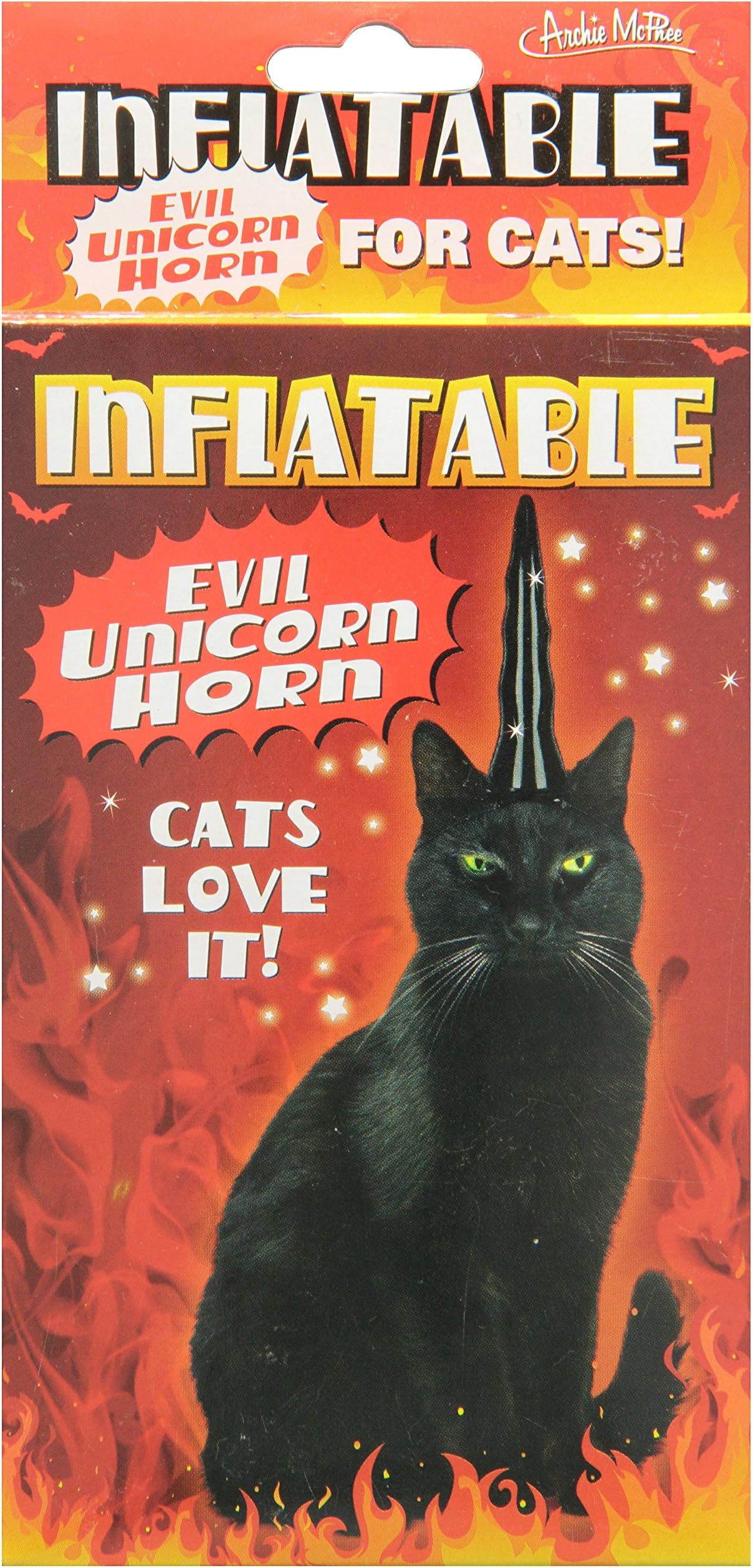 Accoutrements Inflatable Evil Unicorn Horn for Cats