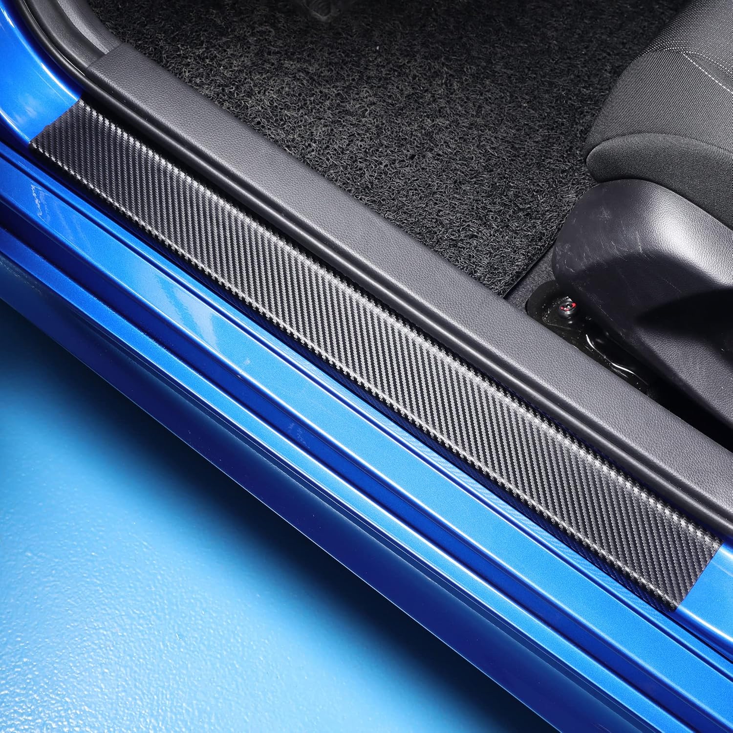 5 PCS for Honda Civic 11th Gen 2022 Sedan Door Sill Guard Protector, Advanced Threshold Sticker Anti-Scratch Rear Bumper Cover, Rear Welcome Plate Pedal