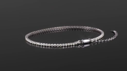 Amazon | PLUSTER ダイヤモンド テニス ブレスレット (本物 1.00ct