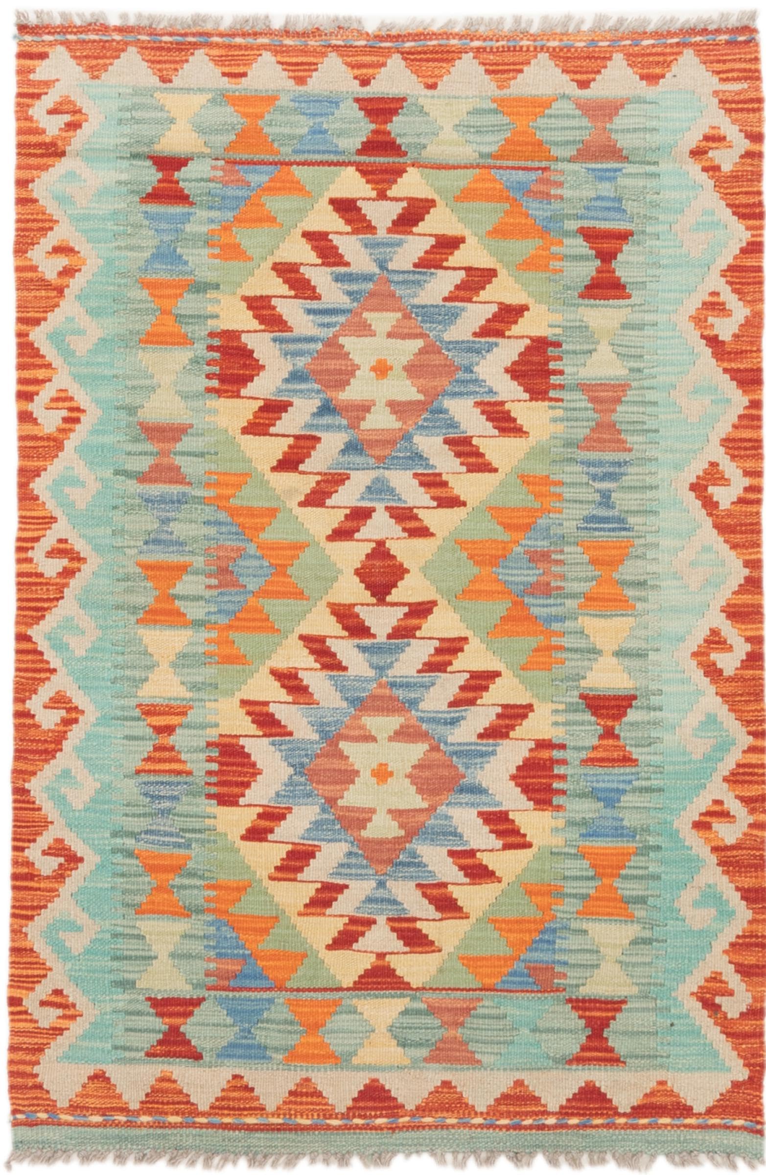 Tapis Kilim afghan en laine 83x125 cm pour redonner du cachet à un couloir sombre