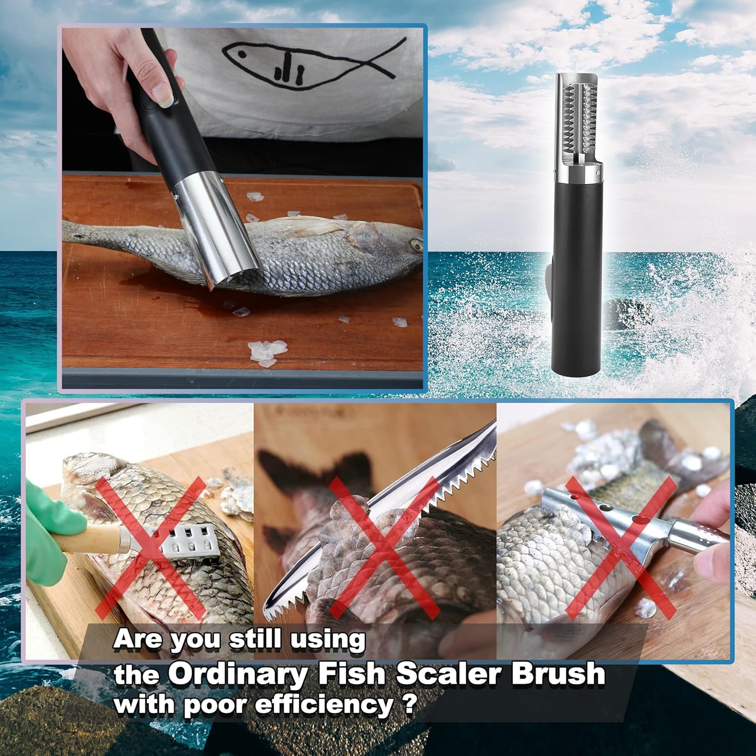 Cordless Electric Fish Scaler - Image 3