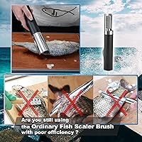 Vista 2 de Powerful Electric Fish Scaler ，Cordless Fish Scaler Remover Easily Remove fishscales without Fuss Or Mess for Chef and Home Cooks Fish Cleaning tools