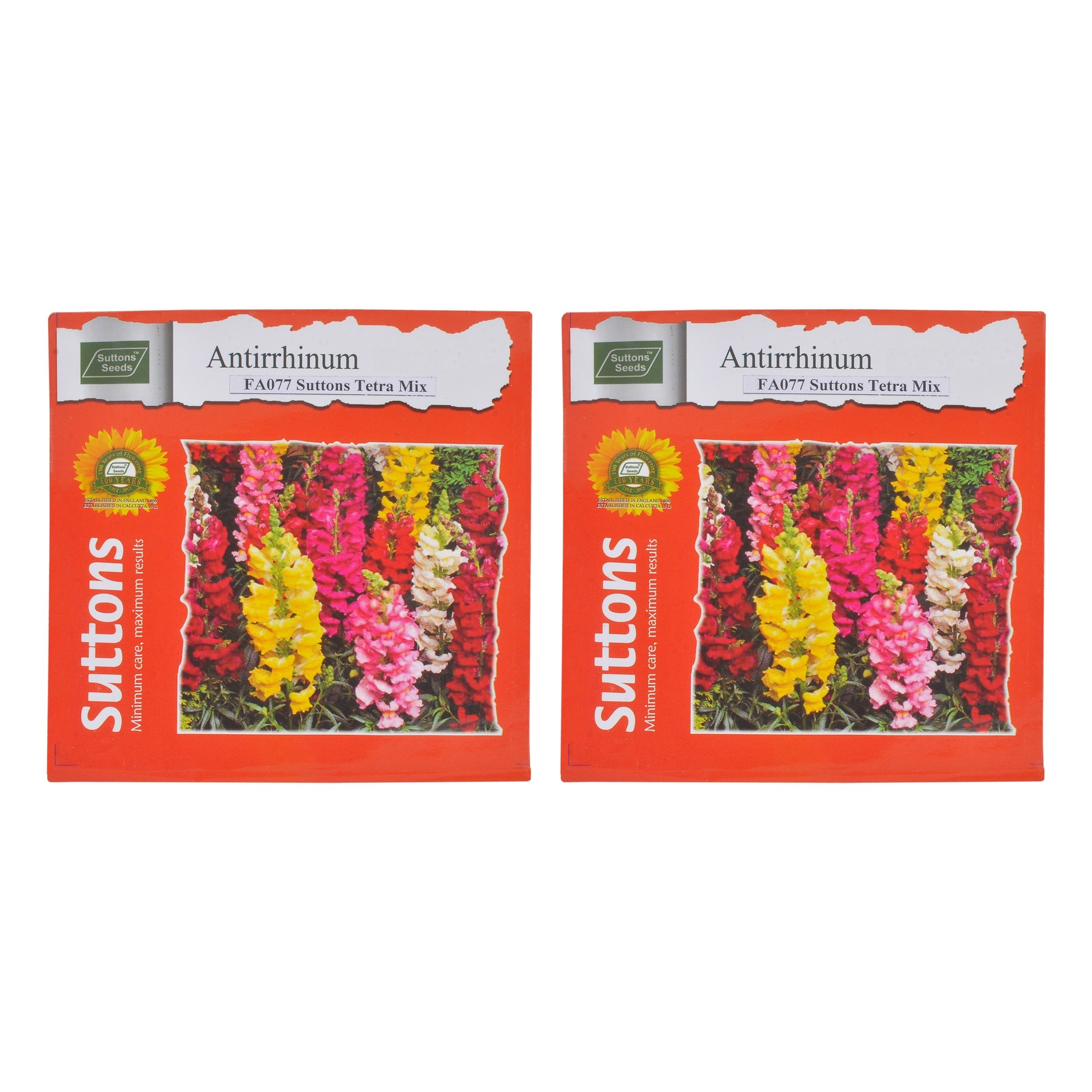 Sutton Seeds ANTIRRHINUM-SUTTONS TETRA-MIX-FA077 Flower Seeds-Pack of 02 (B074154MCL) Amazon Price History, Amazon Price Tracker