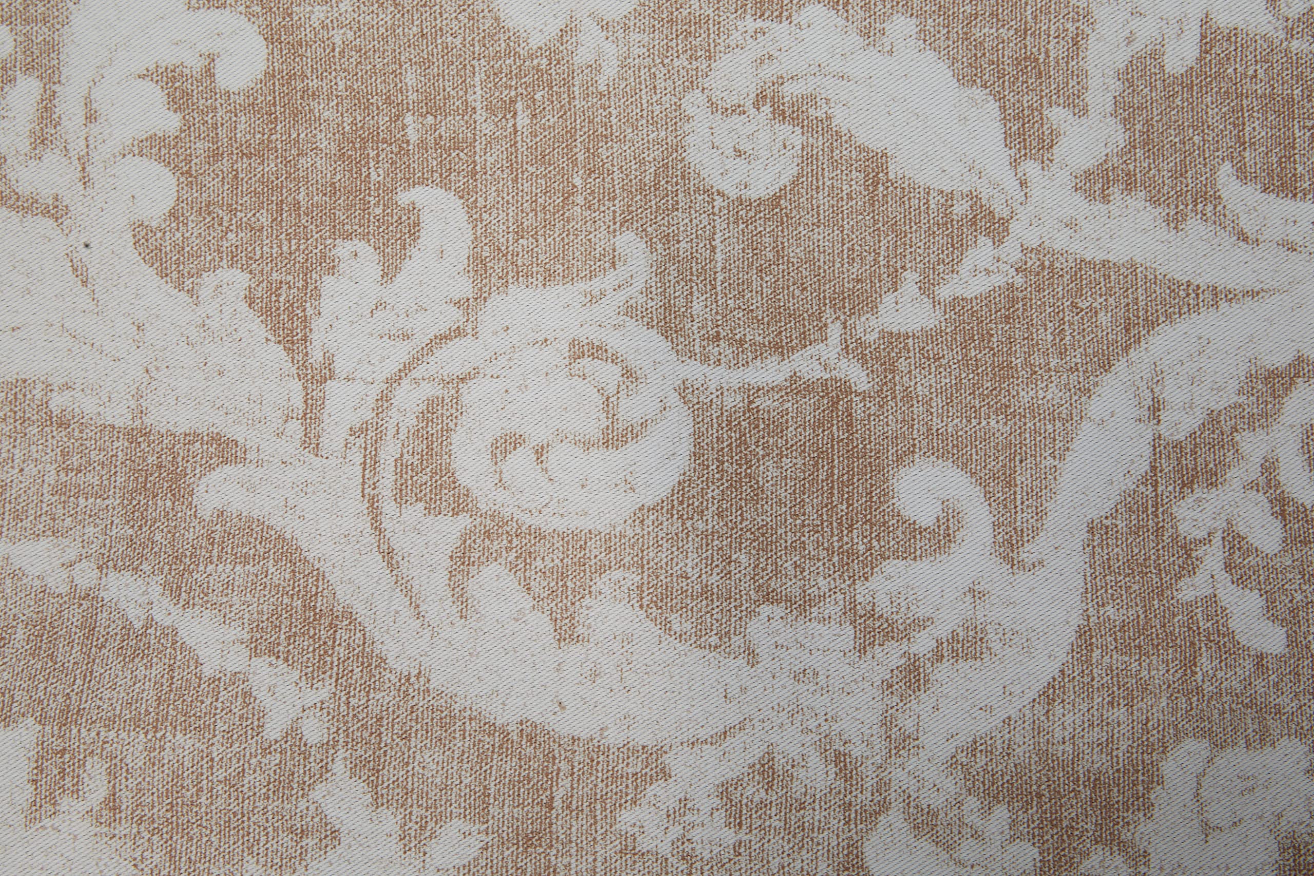 Linder Rideau imprimé obscurcissant CHAMBORD à œillets Canon de Fusil en Polyester Coloris Beige 145 x 260 cm