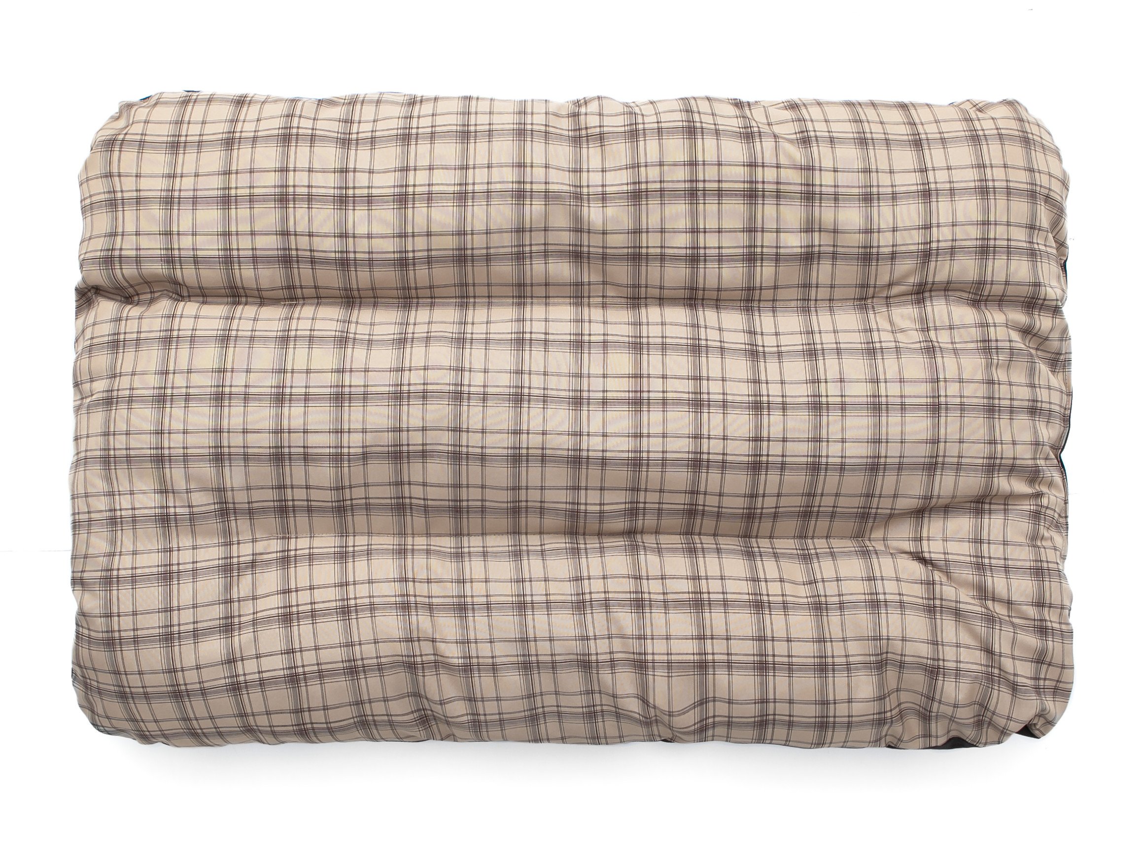 PillowPrim Colchón para perros, sofá para perros, cojín para perros, colchón para perros, cama para mascotas, cama suave, cama para mascotas, cojín R2-100 x 70 cm, a cuadros, beige