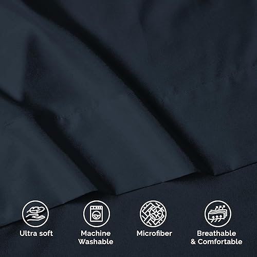 Miniatura 7 de Juego de cama Elegant Comfort de La MÁS ALTA CALIDAD, libre de arrugas, de trama de 1500 hilos con calidad egipcia, compuesto por una sábana plana,