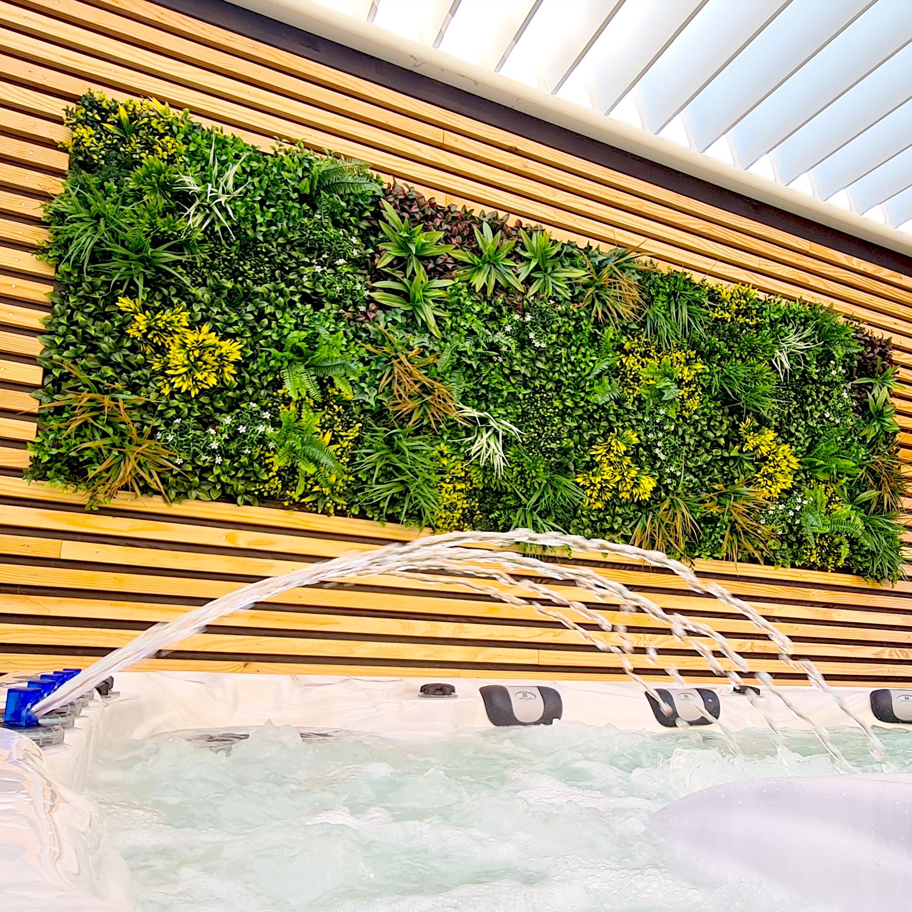 Mur Végétal Artificiel Jungle Ultra-Réaliste et Dense 1mx1m Evasion