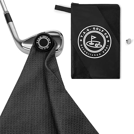 Review TAG Golf Co Magnetic Golf Towel for Golf Bags for Men and Women – Micro Fiber Gimmie Golf Towel – Golf Training Aid – Funny Golf Towel with Industrial Strength Magnet – Stick it to Your Club or Putter Review TAG Golf Co Magnetic Golf Towel for Golf Bags for Men and Women – Micro Fiber Gimmie Golf Towel – Golf Training Aid – Funny Golf Towel with Industrial Strength Magnet – Stick it to Your Club or Putter
