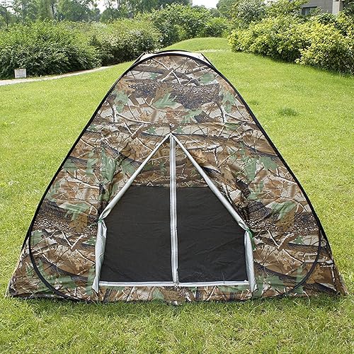 Miniatura 9 de Al aire libre 4-6 Personas Camuflaje Camping Senderismo Fácil Configuración Instantánea Pop Up Tienda