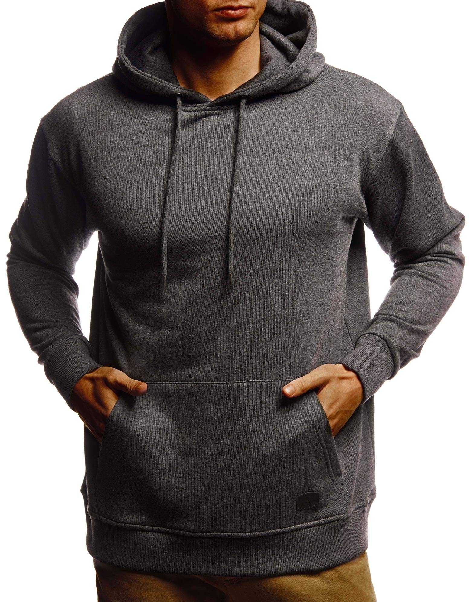Leif Nelson LN8351 Men's Hoodie Pullover with Hood Oversize Hoodie for Men Jumper Long Sleeve Sweatshirt Hood Long Sleeve