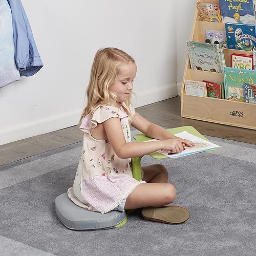 Miniatura 10 de ECR4Kids The Surf - Escritorio portátil para ordenador portátil, mesa de escritorio, Paquete de 10, gris