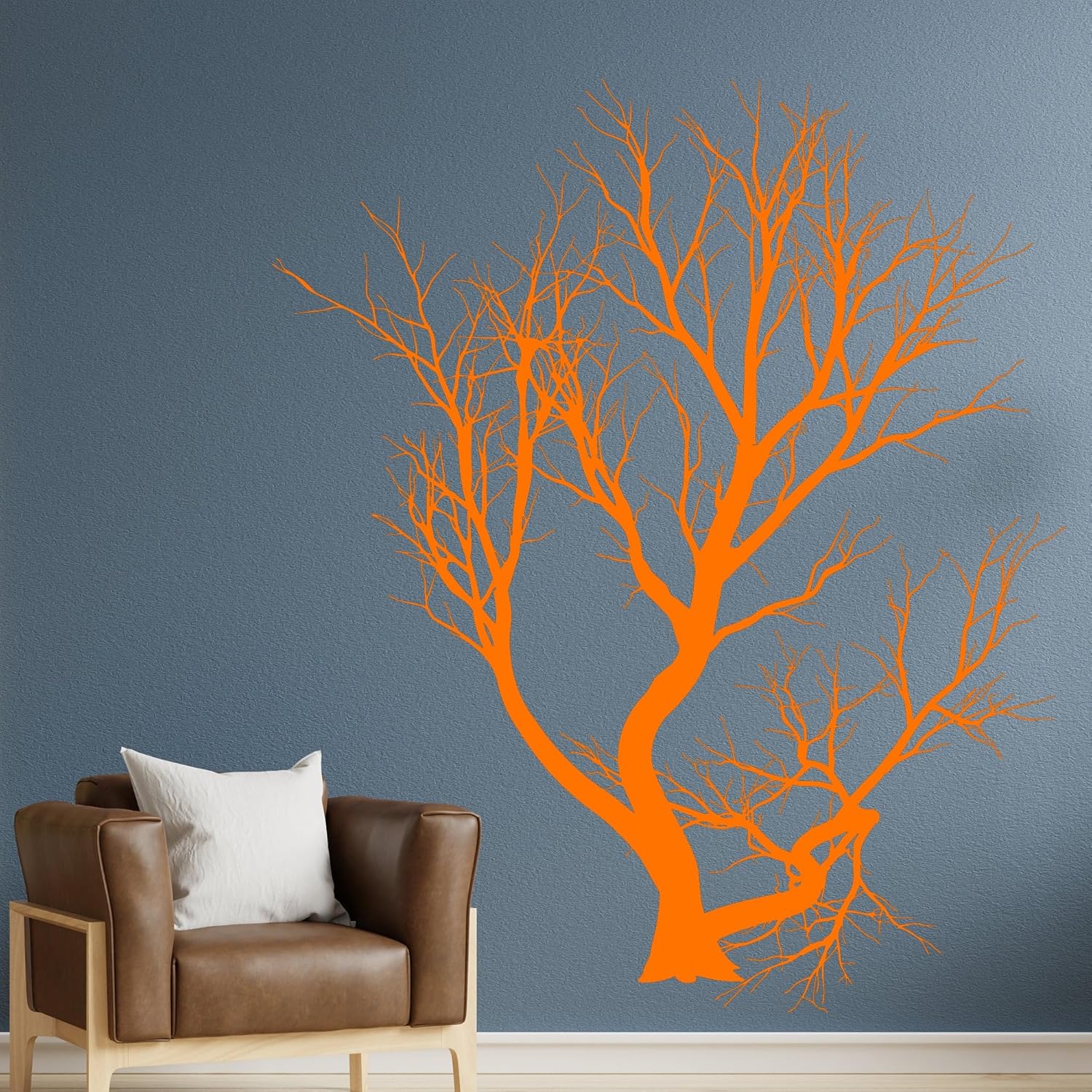 Large Vinyl Decal Bare Tree Branches Forest Decor Living Room Wall Sticker (ig2790) Black