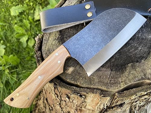 Miniatura 5 de Perkin Cuchillo de caza con vaina Cuchillo de carnicero 1095 Acero PK2500