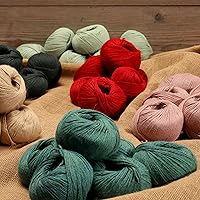 Vista 3 de Juego de 6 madejas de 100% lana de alpaca bebé (10.58 oz) de peso DK, fabricadas en Perú, celestial suave y perfecto para tejer y hacer ganchillo