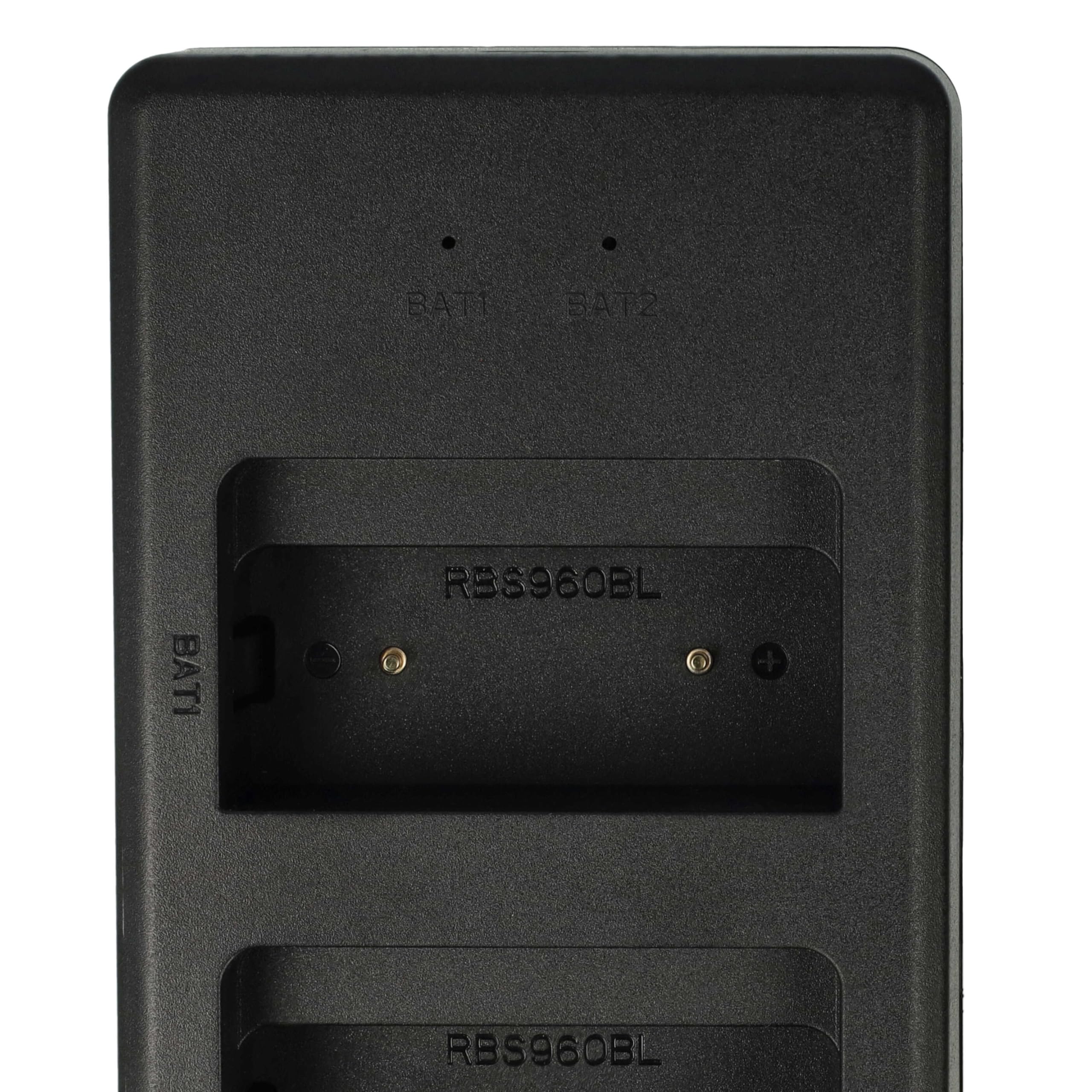 Scanreco EA2512 BS590 Cifa EEA2512 Caricabatterie doppio 7,2V 0,6A con cavo USB-C