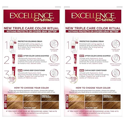 Miniatura 148 de L'Oreal Paris Excellence Creme - Coloración permanente para el cabello, rubio natural extraclaro 02, 100 % de cobertura de canas, paquete de 1