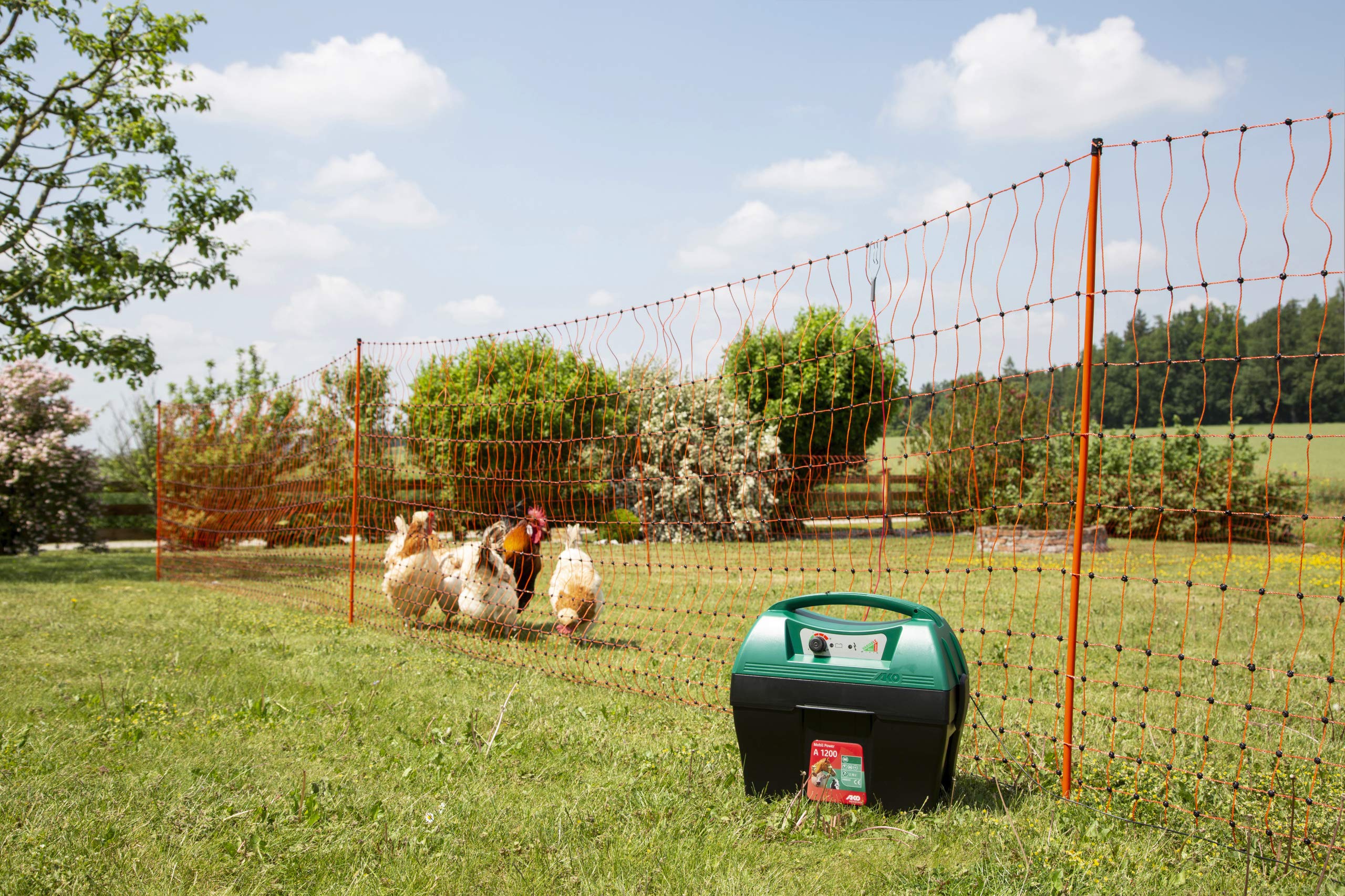 Filet électrifiable Kerbl Pour Volaille Orange De 50 M X 106 Cm Pointe