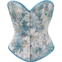 Bslingerie  Women Retro Vintage Victorian Animal Cat Print Bustier Renaissance Crop Top Tank Top Corset
