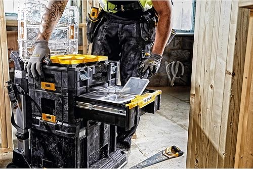 Miniatura 3 de DEWALT DWST1-70705 T-Stak III Caja de almacenamiento de herramientas con cajón, amarillonegro, 6.9 in*17.3 in*12.4 in