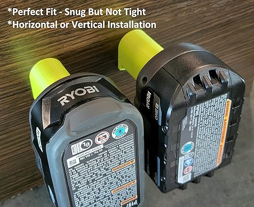 Miniatura 3 de Ryobi - Soportes de soportes de batería inalámbricos de 18 V, 6 soportes de batería