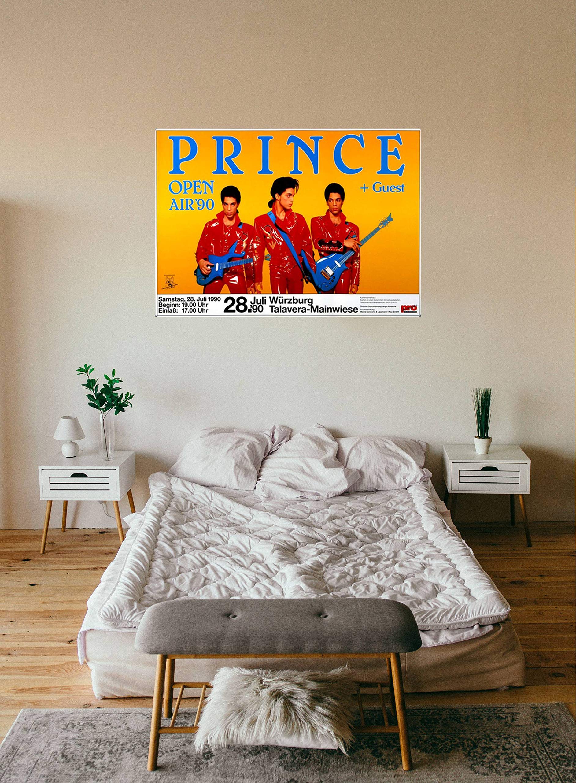 Prince - Diamonds & Pearls, Würzburg 1990 » Konzertplakat/Premium Poster | Live Konzert Veranstaltung | DIN A1 «