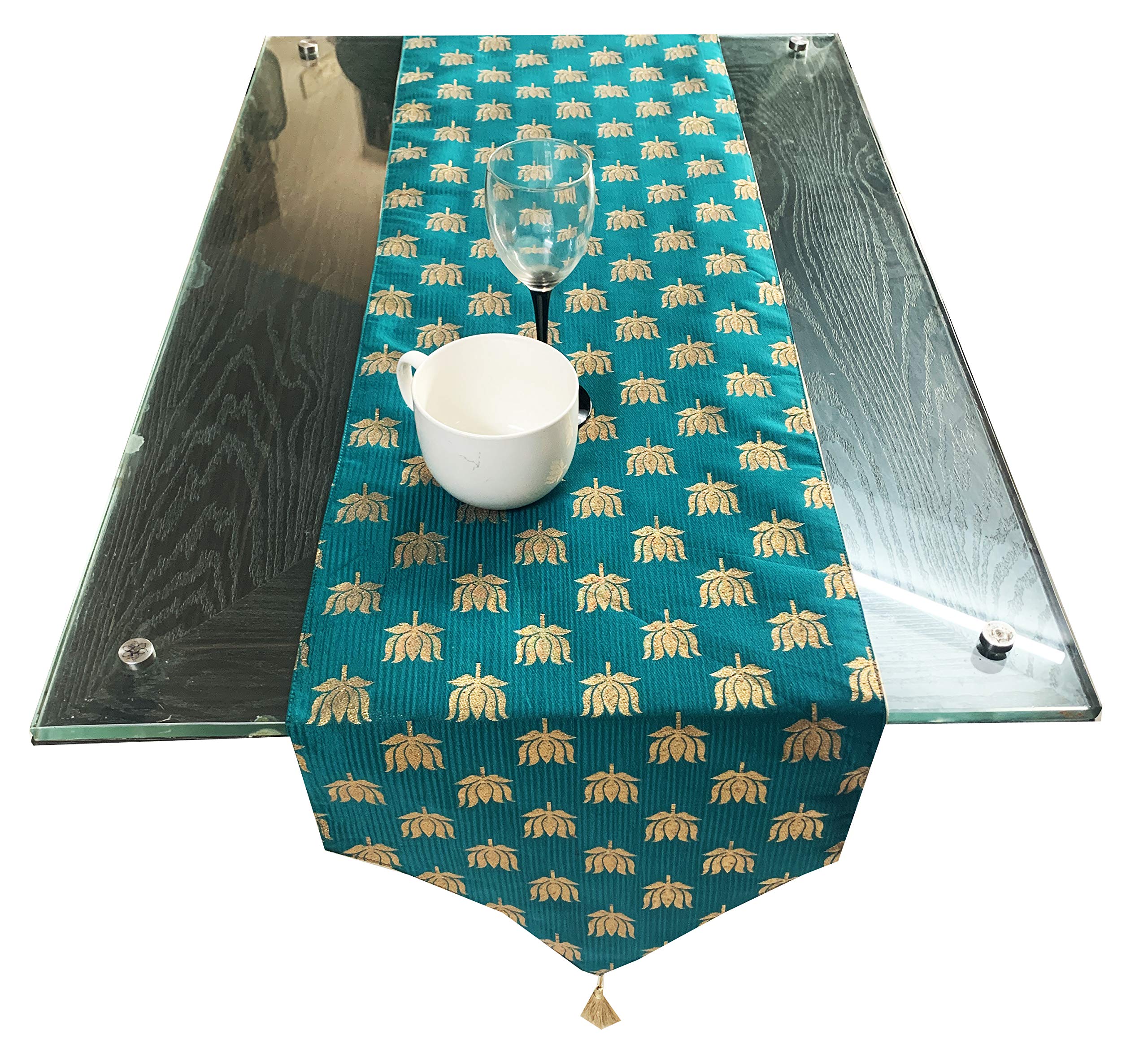 Pink Parrot Silk Table Runner - 12x70 Inch -25