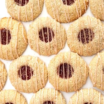 CrumbleCrate Guava & Coconut Thumbprint Cookies DIY Baking Kit | Gourmet Cookie Making Set with Pre-Measured Ingredients & Tools | Baking Gift for Adults