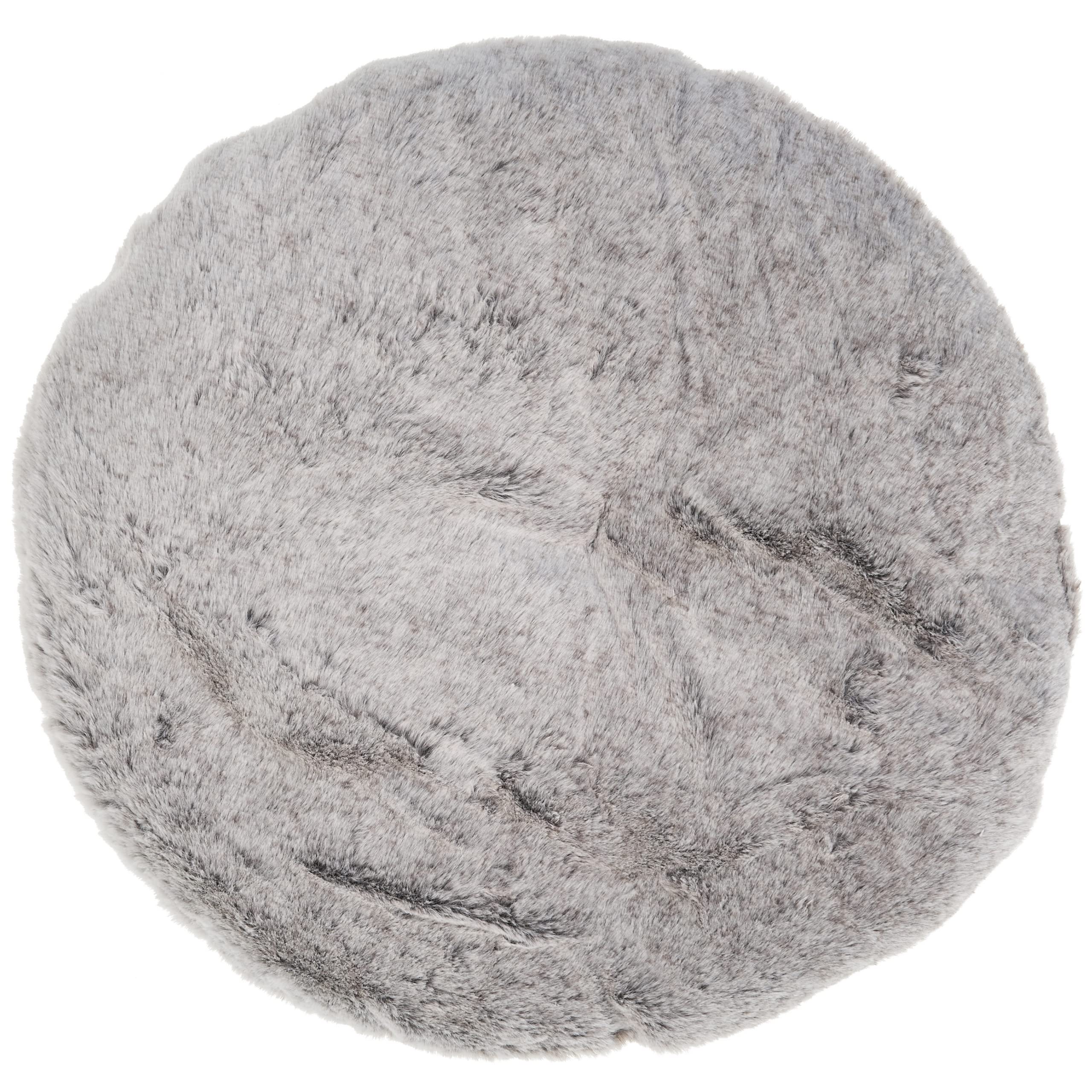Beliani Cama para Perro de algodón Beige Claro Blanco 44 cm Mascota Gato Asas Ortaca