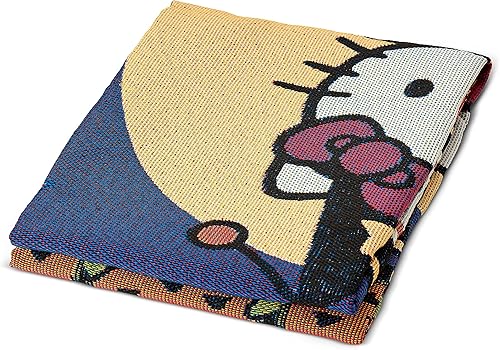 Miniatura 2 de Northwest Hello Kitty Manta tejida para tapiz, 48 x 60 pulgadas, Witchy Kitty